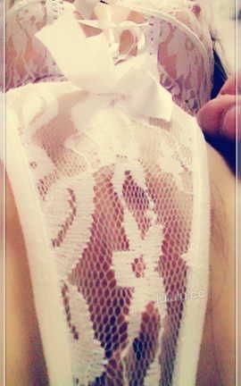 heisarah94-蕾丝连体内衣&白蓝海军衫_丽丝库