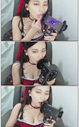 池喵vip-舔耳（圣诞装）[10分13秒][120M]_丽丝库