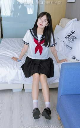 袜啵啵BoBoSocks NO.197 小甜豆-皮鞋、短白丝、肉丝（脚尖微加固款）、jk制服_丽丝库