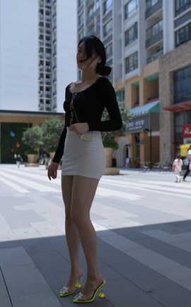 精选街拍作品 NO.0887 红石摄影作品 白裙女子 part5_丽丝库