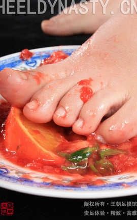 王朝贵足 No.355 安安完美晶莹裸足缤纷水果盛宴足踩系列C_丽丝库