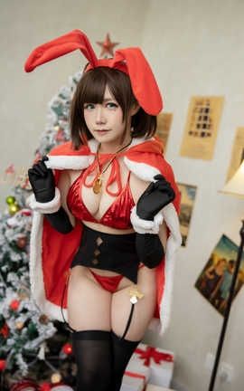 麻花酱-NO.005 圣诞兔子大图_丽丝库