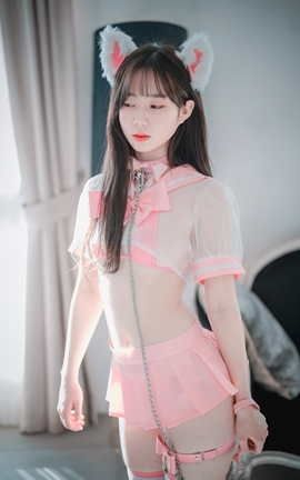 韩国写真DJAWA NO.03 Catgirl in Pink_丽丝库
