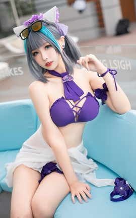 Momoko葵葵 柴郡水着_丽丝库