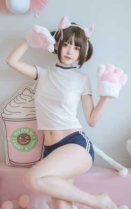 草莓味奈奈兔-猫系体操服_丽丝库