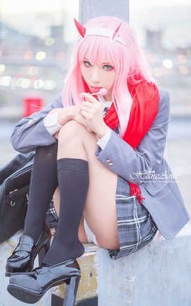 HaneAme雨波-Zero Two-JK student_丽丝库