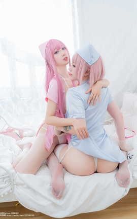 皮皮奶可可爱了啦 - &周叽是可爱兔兔 粉蓝护士_丽丝库