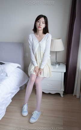 袜啵啵BoBoSocks NO.005 小甜豆-帆布鞋薄白丝_丽丝库