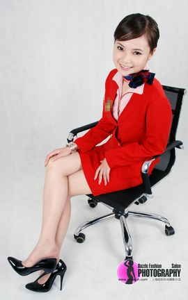 上海炫彩丝袜写真 No.093  阳阳_空姐制服_04_丽丝库