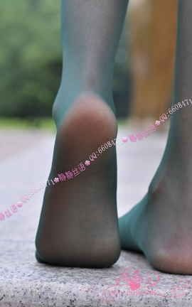 静静丝语 No.005 15D超爽清新包芯丝连裤袜（绿色）_丽丝库