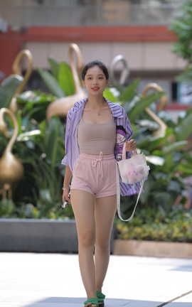 精选街拍作品 NO.1496 一始街拍作品 粉色女孩 part3_丽丝库