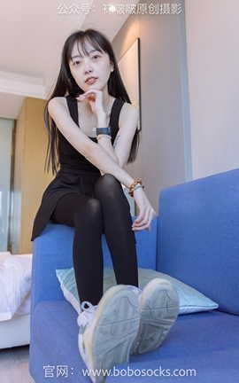 袜啵啵BoBoSocks NO.130 稚予-两双穿脏篮球鞋厚黑丝_丽丝库