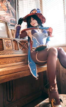 贰加六 原神莫娜 浴衣清晨_丽丝库