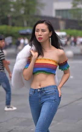 精选街拍作品 NO.0015 紧牛小蛮腰高清无水印原图_丽丝库