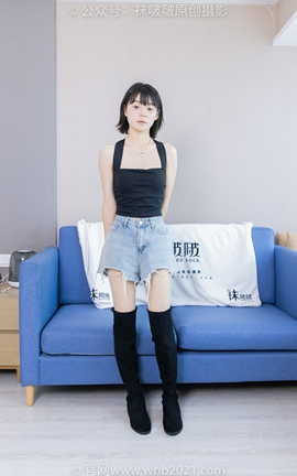 袜啵啵BoBoSocks NO.422 糯米-长靴、白棉袜、肉丝_丽丝库